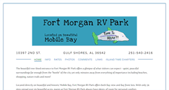 Desktop Screenshot of fortmorganrvpark.com