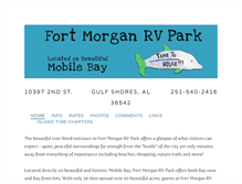 Tablet Screenshot of fortmorganrvpark.com